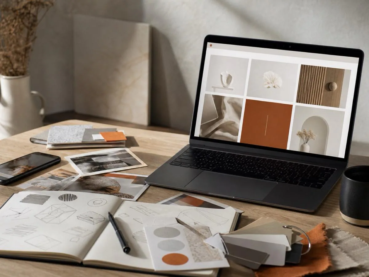 Website Upgrade Canada design workspace showing a responsive business website in development