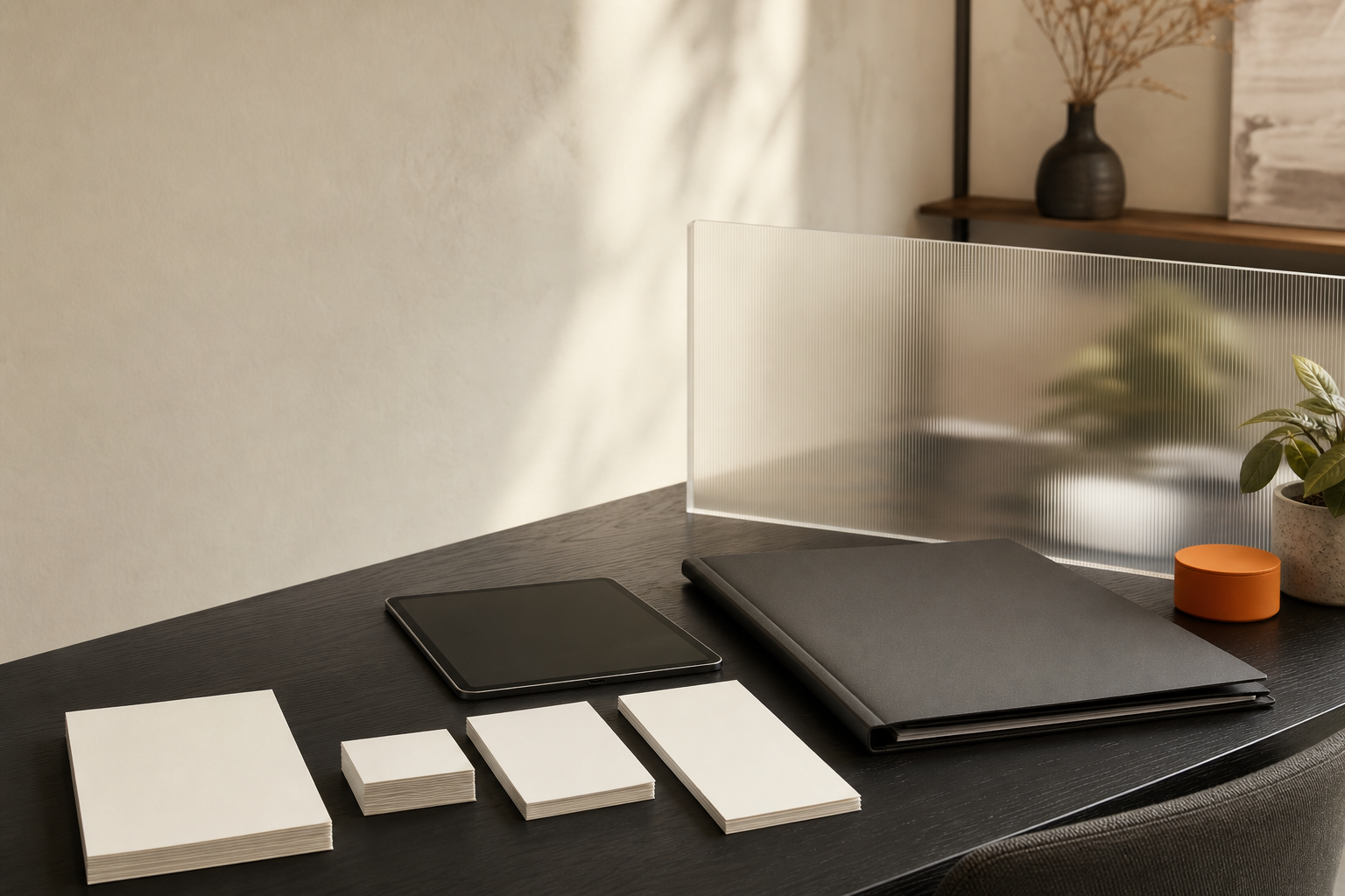 Editorial still life representing careful information handling