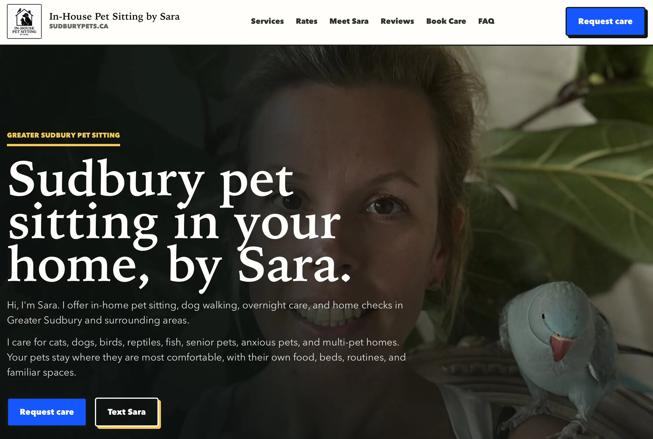 Sudbury Pets local pet-care website